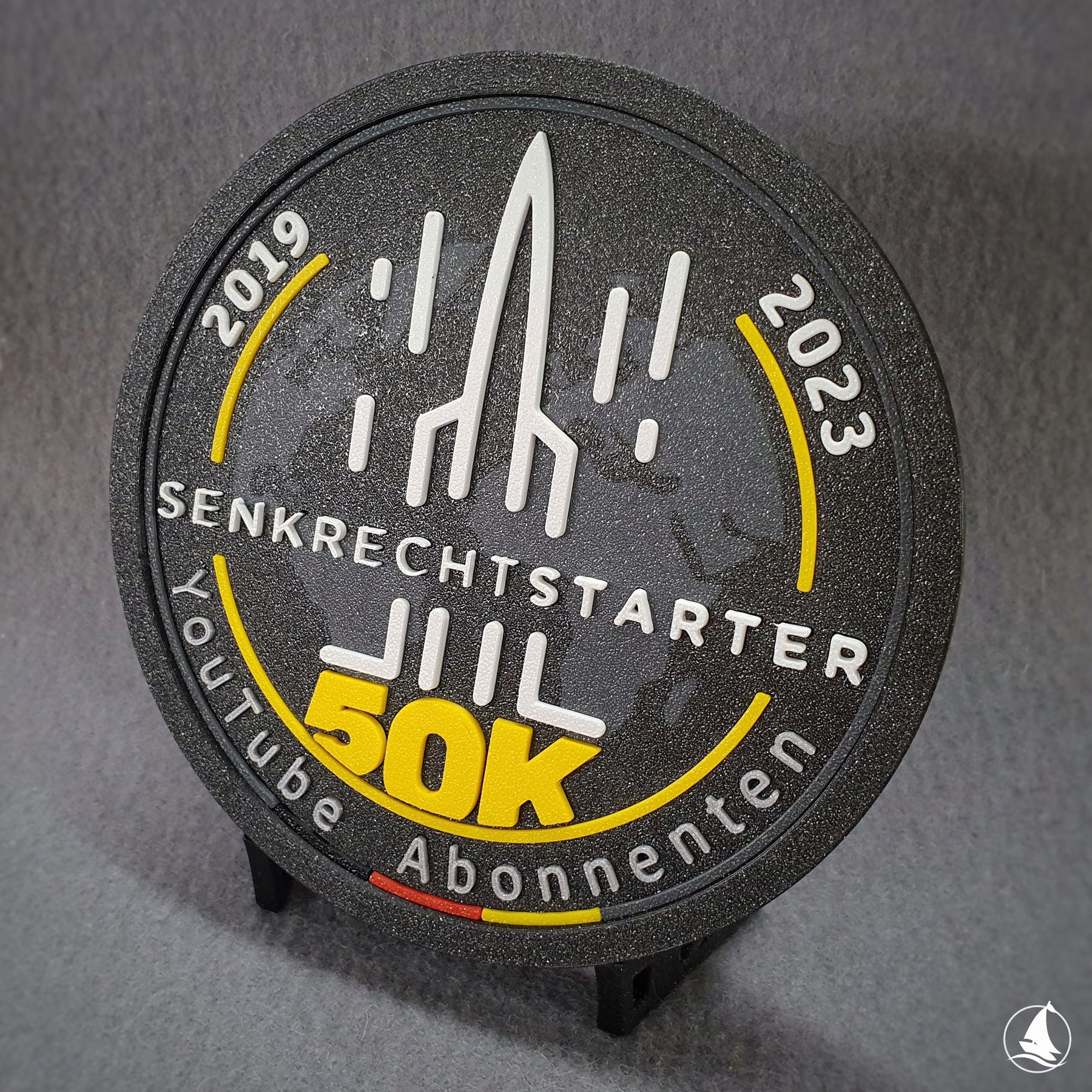 Senkrechtstarter - 50k Subscribers 3D printed Patch