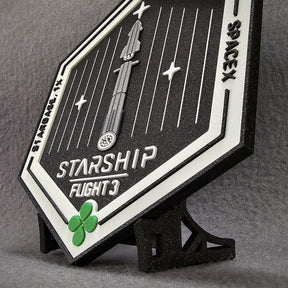SpaceX Starship - Test Flight 3 - 3D printing patch