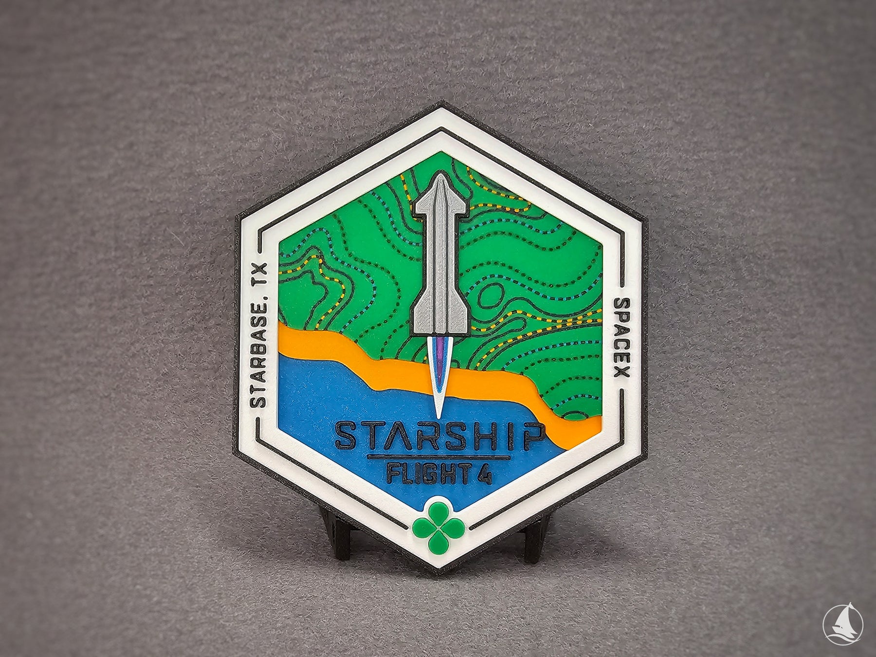 SpaceX Starship - Test Flight 4 - 3D-Druck Patch