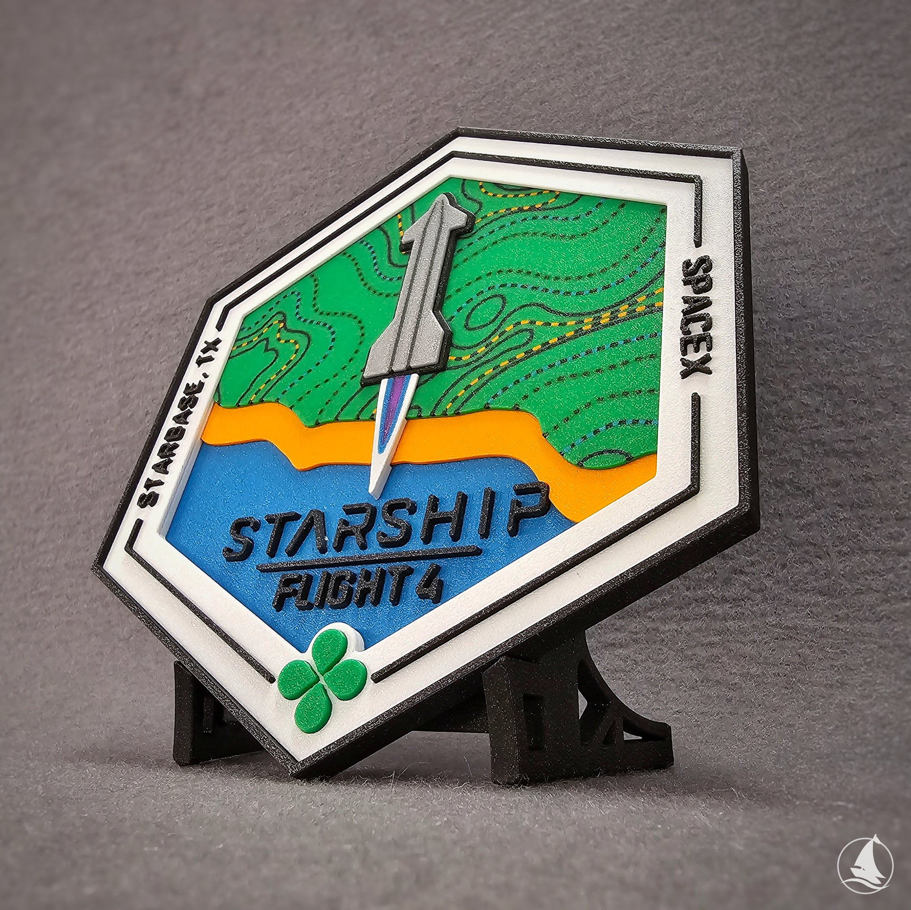 SpaceX Starship - Test Flight 4 - 3D-Druck Patch