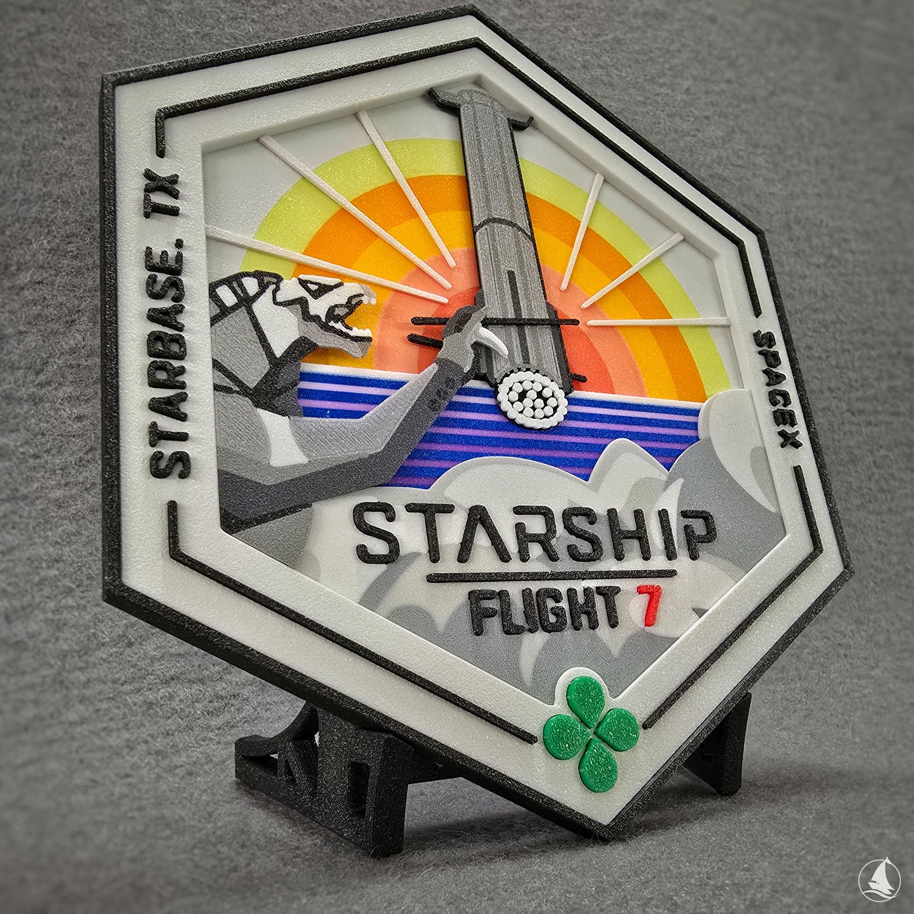 SpaceX Starship - Test flight 7 - 3D print patch