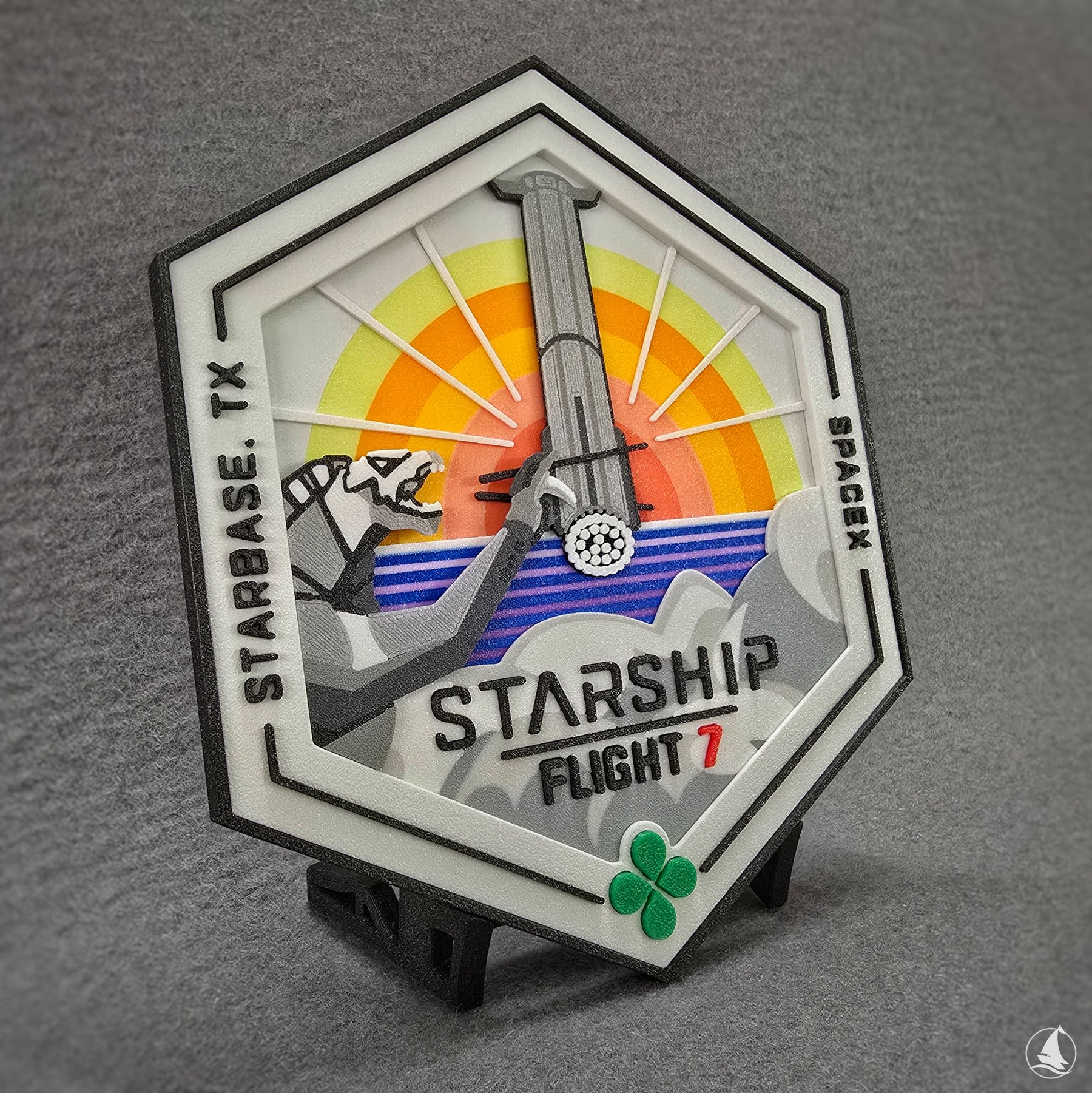 SpaceX Starship - Test flight 7 - 3D print patch