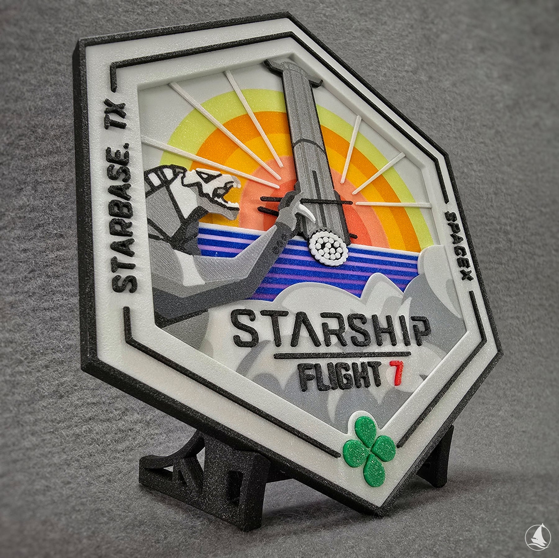 SpaceX Starship - Test flight 7 - 3D print patch