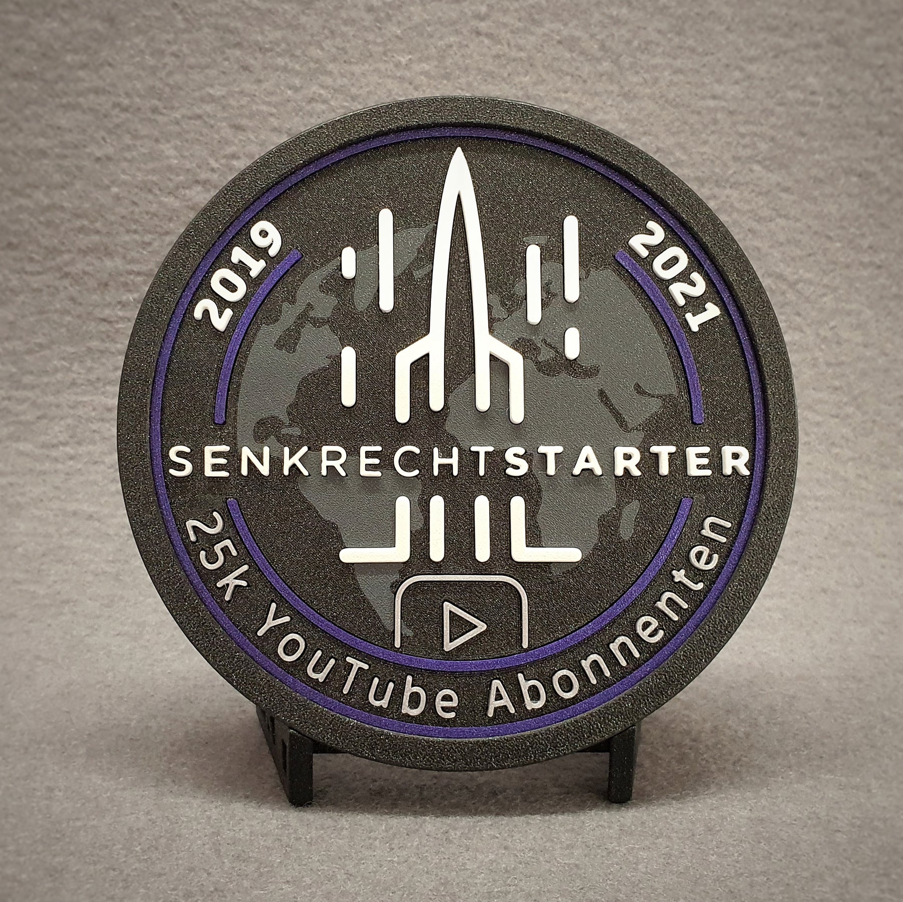 Senkrechtstarter - 25k Subscribers 3D Printed Patch