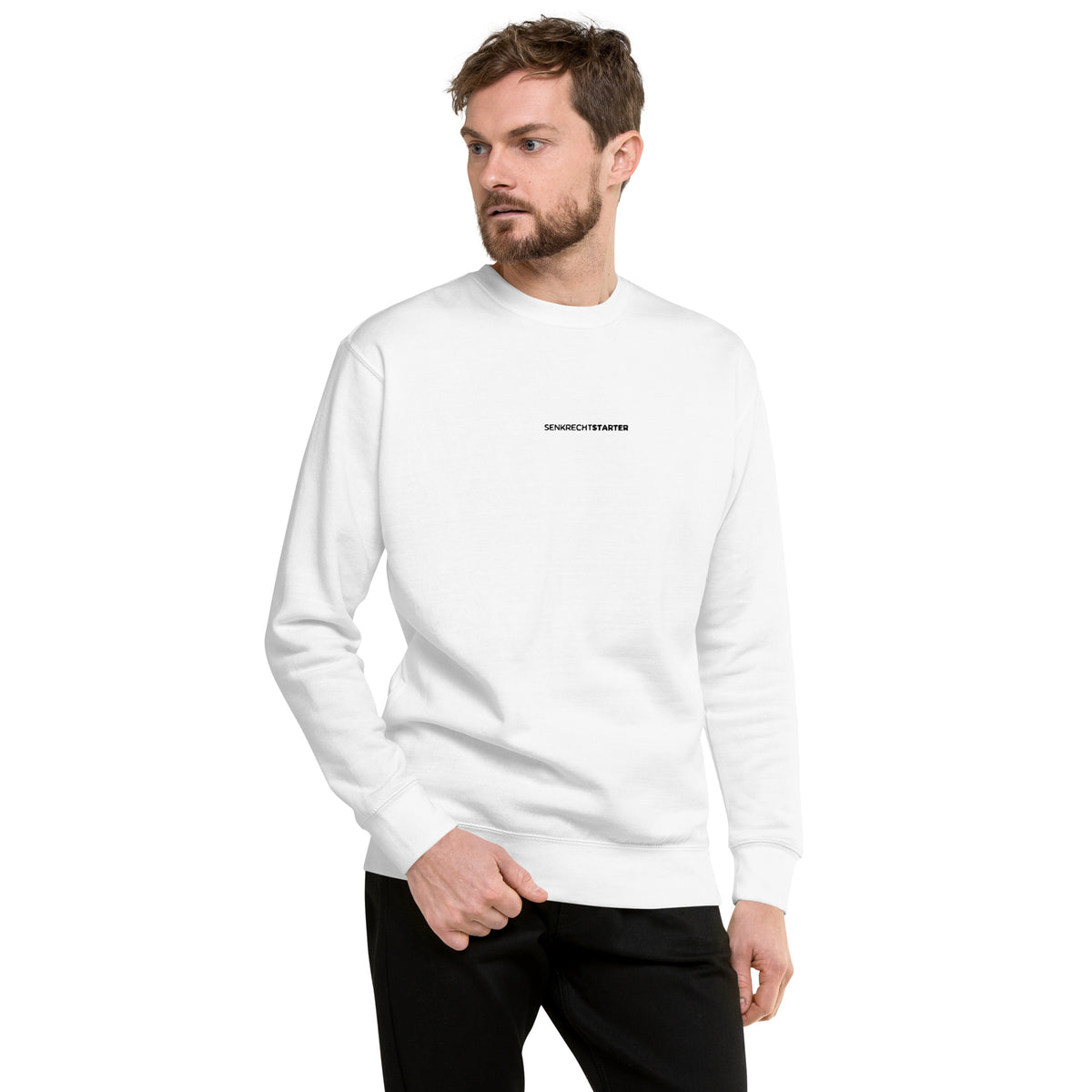 Senkrechtstarter - Premium Sweatshirt White